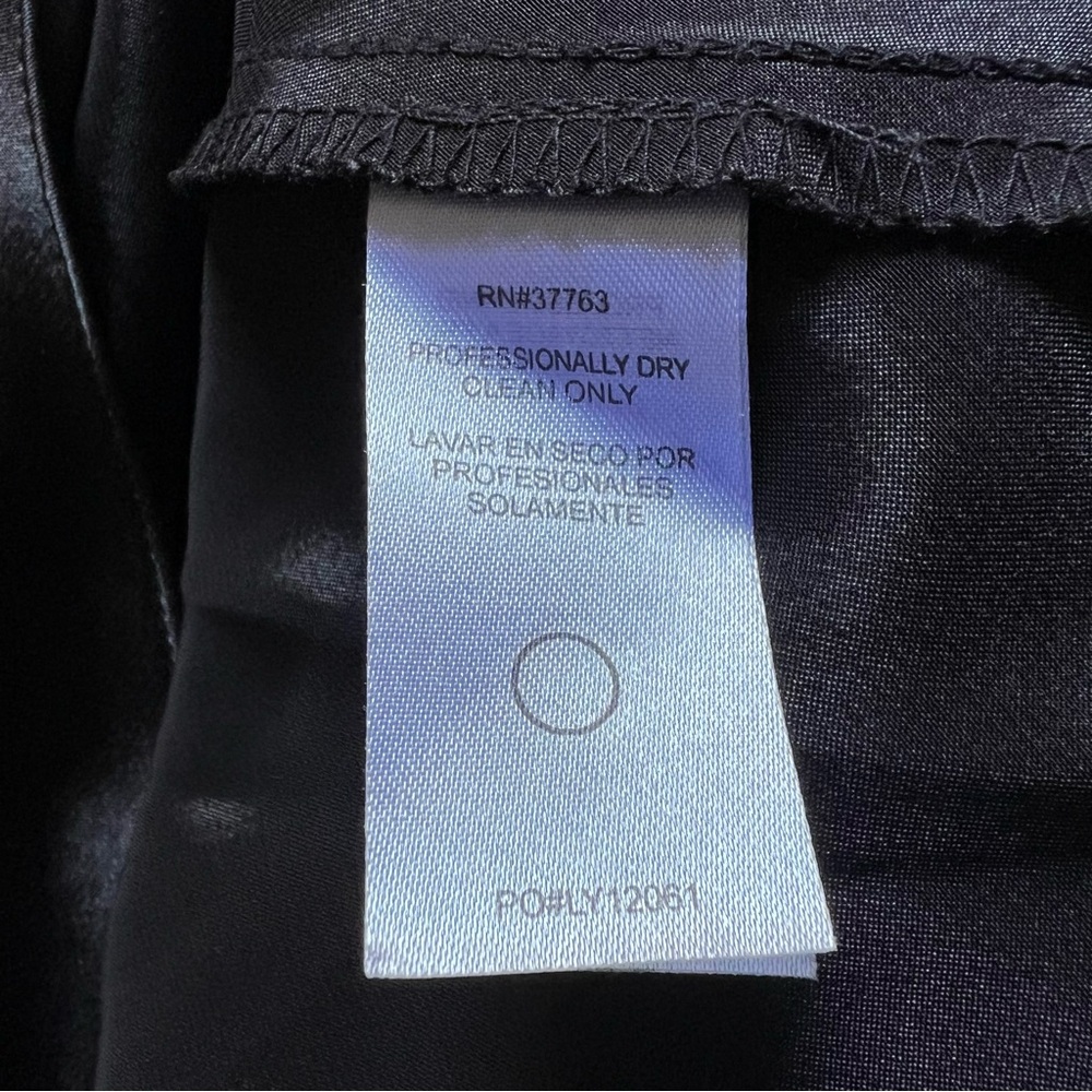 Laundry by Shelli Segal Black Mini Dress Sz 4 Satin Slip Dress Mesh Overlay Chic - Picture 3 of 12